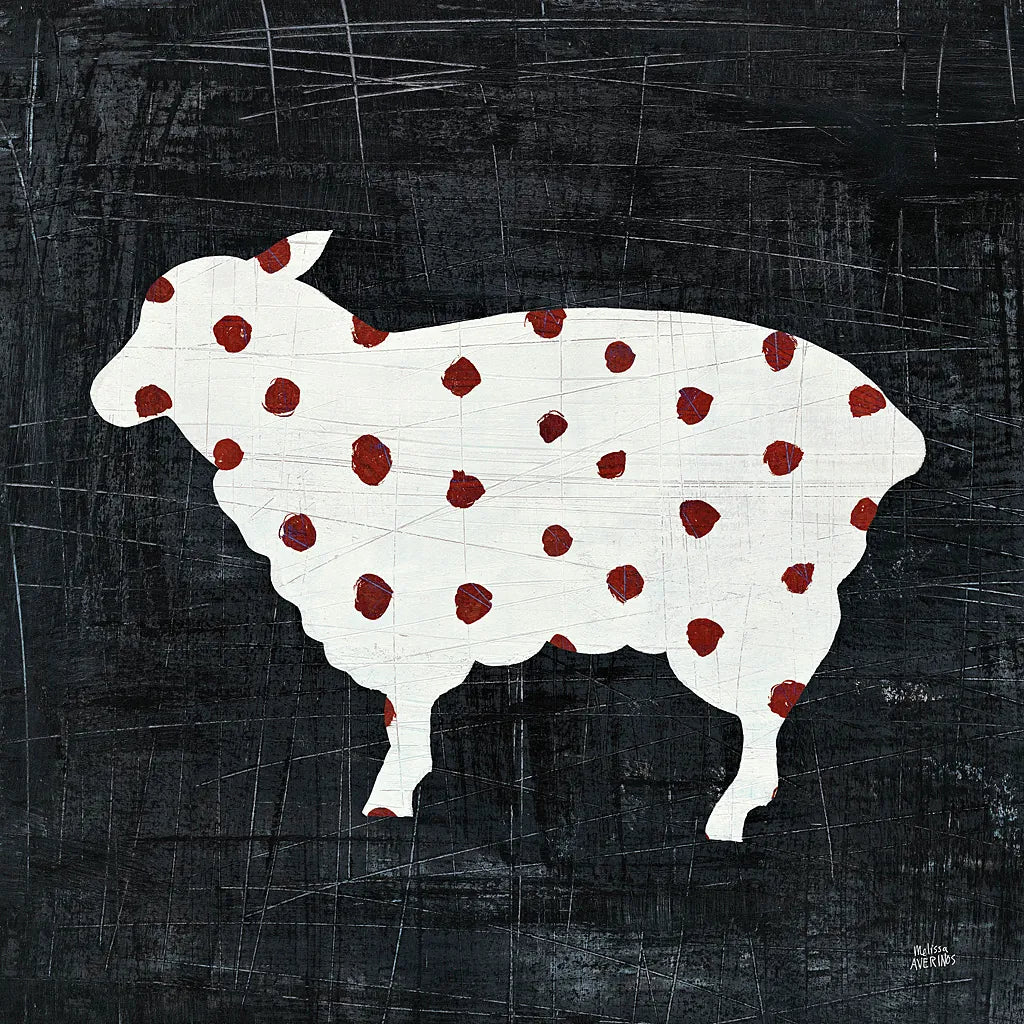 Modern Americana Farm II by Melissa Averinos. SKU 25104a. Archival Giclee Fine art print for wall decor.