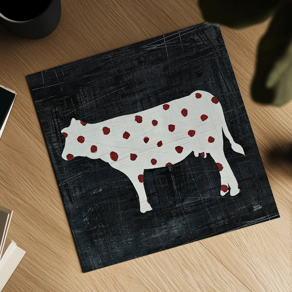 Modern Americana Farm IV by Melissa Averinos. Shown as a detailed flat fine art print, highlighting archival giclee quality. Available as an archival giclee rolled canvas, fine art paper, or poster print. SKU 25106a.