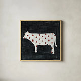 Modern Americana Farm IV by Melissa Averinos. Shown in a natural wood glass frame for a timeless modern aesthetic. Available as an archival giclee rolled canvas, fine art paper, or poster print. SKU 25106a.