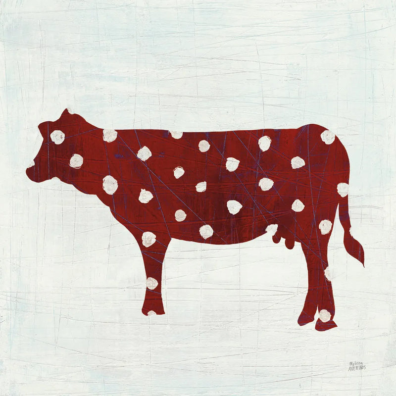 Modern Americana Farm IV on White by Melissa Averinos. SKU 25273a. Archival Giclee Fine art print for wall decor.