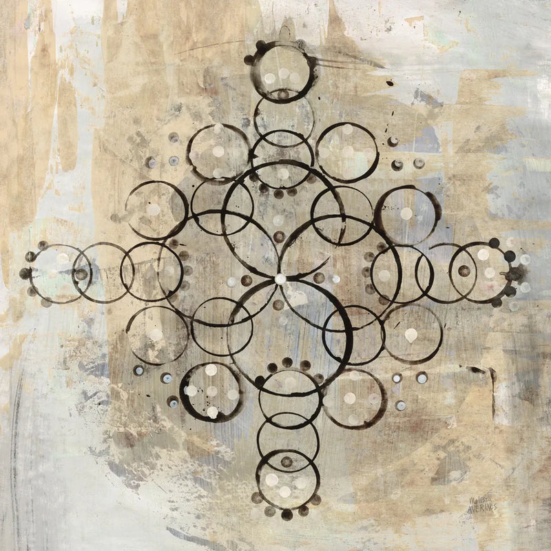 Neutral Mandala II Crop by Melissa Averinos. SKU 64583a. Archival Giclee Fine art print for wall decor.