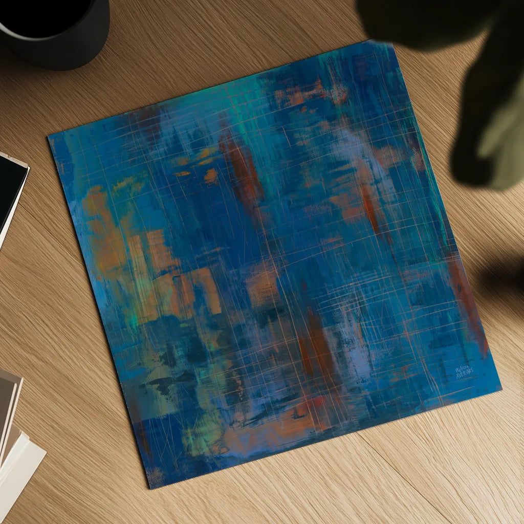 Northern Lights by Melissa Averinos. Shown as a detailed flat fine art print, highlighting archival giclee quality. Available as an archival giclee rolled canvas, fine art paper, or poster print. SKU 24310a.