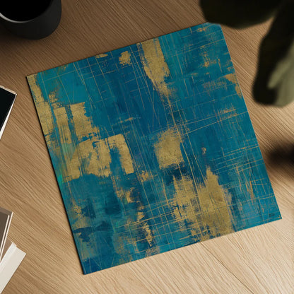 Northern Lights Crop Gold by Melissa Averinos. Shown as a detailed flat fine art print, highlighting archival giclee quality. Available as an archival giclee rolled canvas, fine art paper, or poster print. SKU 24450a.