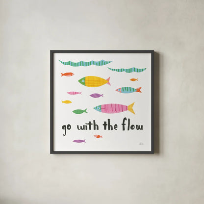 Ocean Splash II by Melissa Averinos. Shown in a sleek black glass frame for a contemporary gallery look. Available as an archival giclee rolled canvas, fine art paper, or poster print. SKU 35975a.