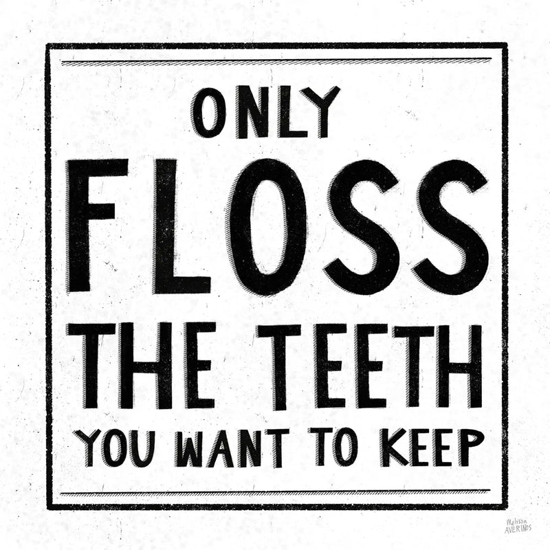 Only Floss by Melissa Averinos. SKU 59181a. Archival Giclee Fine art print for wall decor.