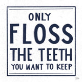 Only Floss Navy by Melissa Averinos. SKU 59463a. Archival Giclee Fine art print for wall decor.