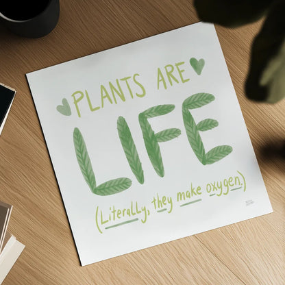 Plant Love II by Melissa Averinos. Shown as a detailed flat fine art print, highlighting archival giclee quality. Available as an archival giclee rolled canvas, fine art paper, or poster print. SKU 59970a.