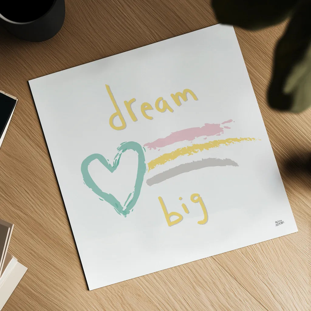 Rainbow Dream III by Melissa Averinos. Shown as a detailed flat fine art print, highlighting archival giclee quality. Available as an archival giclee rolled canvas, fine art paper, or poster print. SKU 56798a.