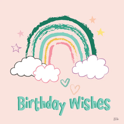 Rainbow Dream VII Birthday Wishes by Melissa Averinos. SKU 78018a. Archival Giclee Fine art print for wall decor.