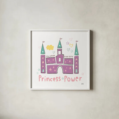 Rainbow Dream VIII by Melissa Averinos. Shown in a crisp white glass frame for a clean and minimalist style. Available as an archival giclee rolled canvas, fine art paper, or poster print. SKU 73630a.