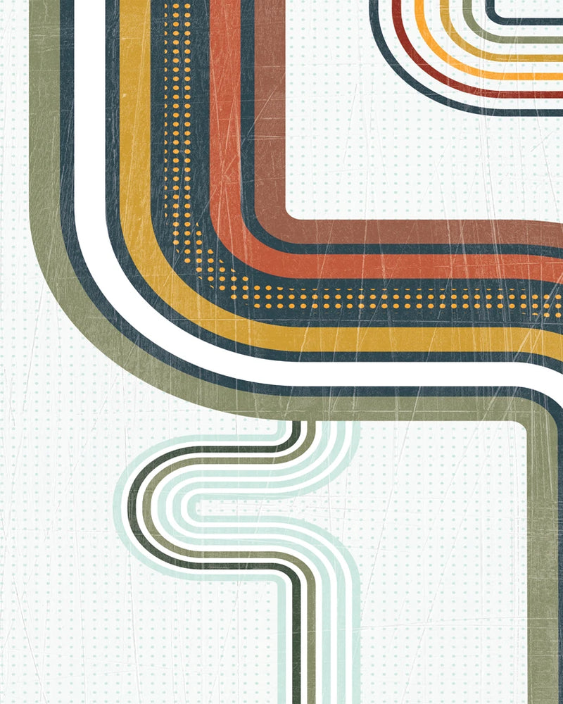 Retro Subway I Teal Crop I by Melissa Averinos