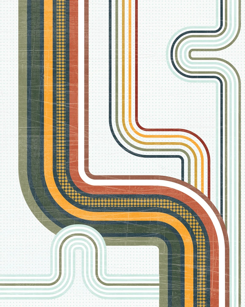 Retro Subway II Teal by Melissa Averinos