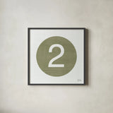 Retro Subway Symbol VI by Melissa Averinos. Shown in a sleek black glass frame for a contemporary gallery look. Available as an archival giclee rolled canvas, fine art paper, or poster print. SKU 59448a.