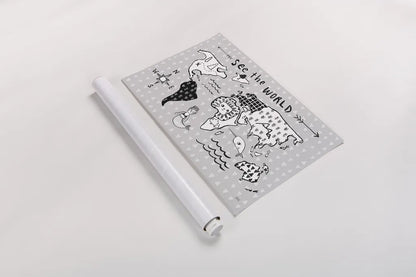 Scandy Baby I by Melissa Averinos. shown as a rolled paper print. Available as archival giclee rolled canvas, fine art paper, or poster print. SKU 51935i.