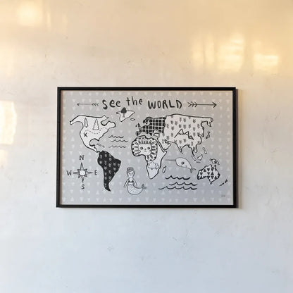 Scandy Baby I by Melissa Averinos. shown as a paper print in a black flame. Available as a archival giclee rolled canvas, fine art paper, or poster print. SKU 51935i.