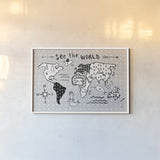 Scandy Baby I by Melissa Averinos. shown as a paper print in a white frame. Available as a archival giclee rolled canvas, fine art paper, or poster print. SKU 51935i.
