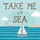 Sea and Me I by Melissa Averinos. SKU 66258a. Archival Giclee Fine art print for wall decor.