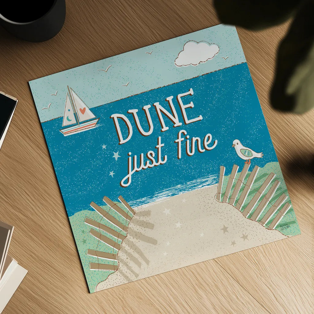 Sea and Me II by Melissa Averinos. Shown as a detailed flat fine art print, highlighting archival giclee quality. Available as an archival giclee rolled canvas, fine art paper, or poster print. SKU 66259a.