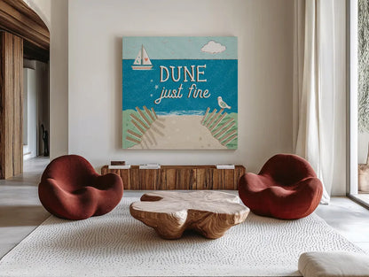 Sea and Me II by Melissa Averinos. Shown as extra-large giant wall art in a modern living room. Available as an archival giclee rolled canvas, fine art paper, or poster print. SKU 66259a.