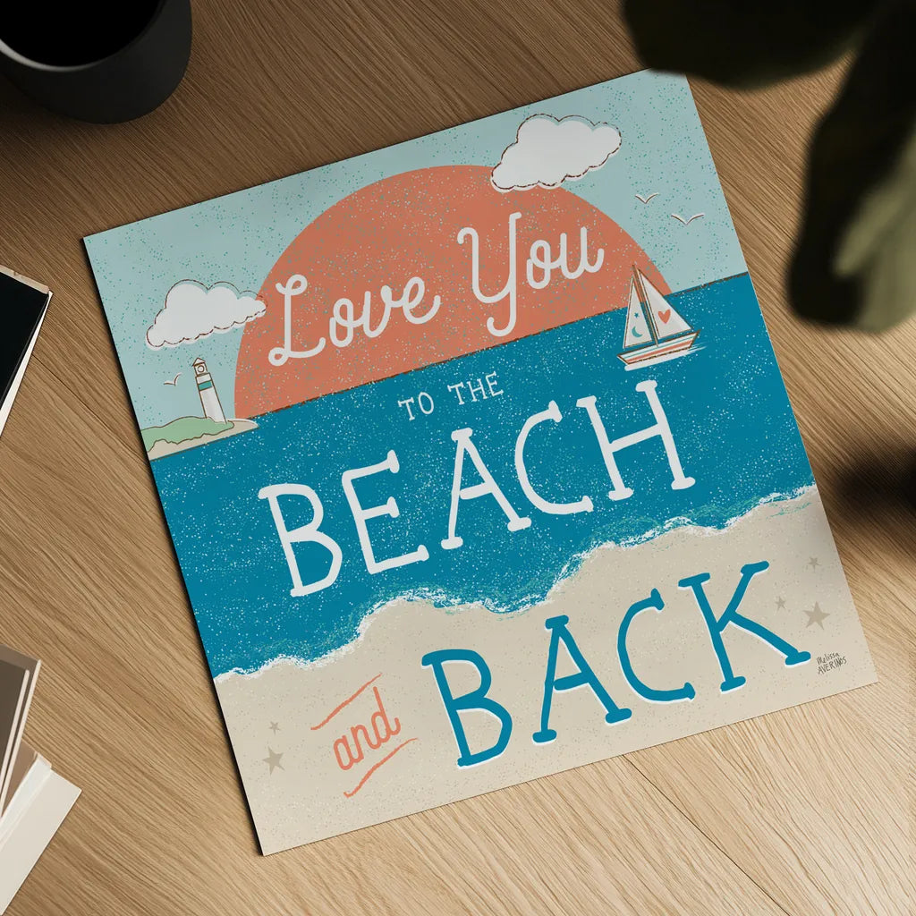 Sea and Me III by Melissa Averinos. Shown as a detailed flat fine art print, highlighting archival giclee quality. Available as an archival giclee rolled canvas, fine art paper, or poster print. SKU 66260a.