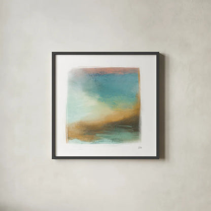 Soft Abstract II by Melissa Averinos. Shown in a sleek black glass frame for a contemporary gallery look. Available as an archival giclee rolled canvas, fine art paper, or poster print. SKU 59185a.