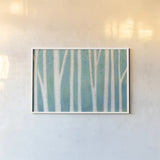 Spring Woods by Melissa Averinos. shown as a paper print in a white frame. Available as a archival giclee rolled canvas, fine art paper, or poster print. SKU 24312i.