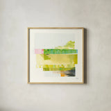 Stacks I v2 by Melissa Averinos. Shown in a natural wood glass frame for a timeless modern aesthetic. Available as an archival giclee rolled canvas, fine art paper, or poster print. SKU 37474a.