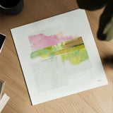 Stacks II v2 by Melissa Averinos. Shown as a detailed flat fine art print, highlighting archival giclee quality. Available as an archival giclee rolled canvas, fine art paper, or poster print. SKU 37475a.