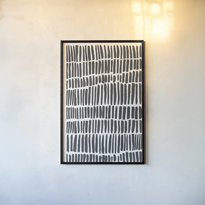 Strokes of Luck by Melissa Averinos. shown as a paper print in a black flame. Available as a archival giclee rolled canvas, fine art paper, or poster print. SKU 80686h.