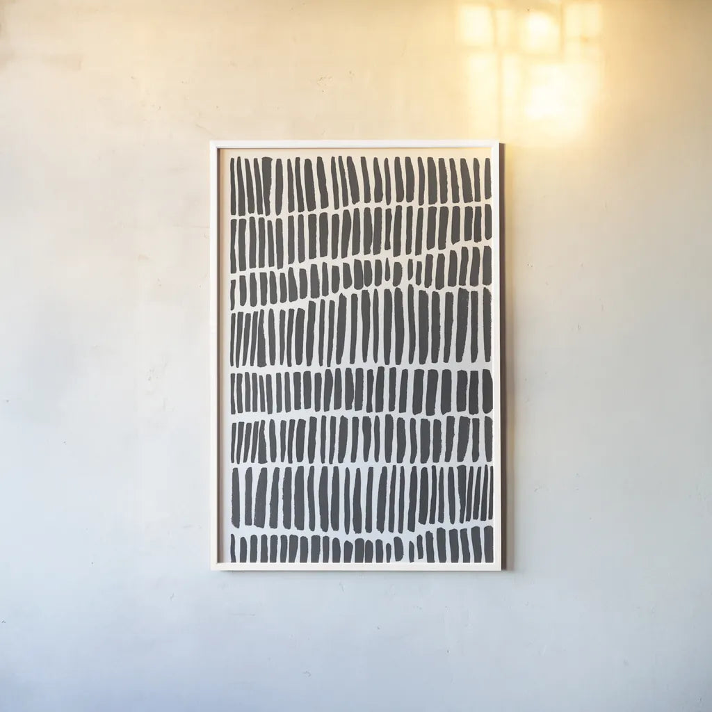 Strokes of Luck by Melissa Averinos. shown as a paper print in a white frame. Available as a archival giclee rolled canvas, fine art paper, or poster print. SKU 80686h.