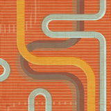 Subway Lines I Sunset by Melissa Averinos. SKU 61556a. Archival Giclee Fine art print for wall decor.