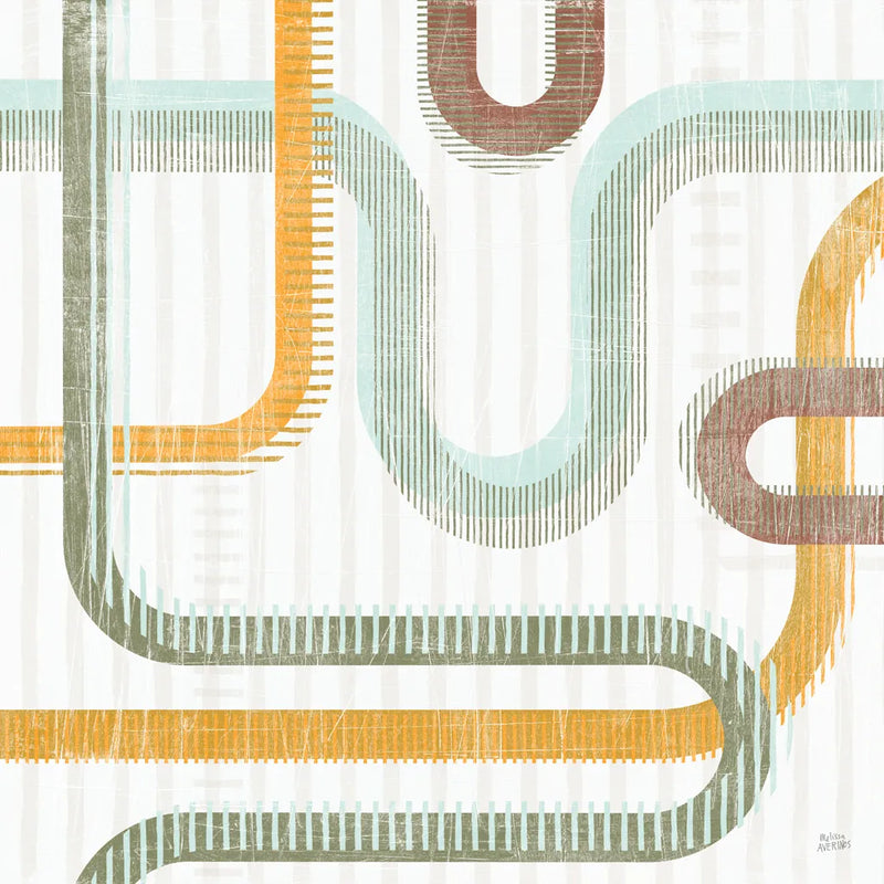 Subway Lines II by Melissa Averinos. SKU 58961a. Archival Giclee Fine art print for wall decor.