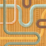Subway Lines II Sunset by Melissa Averinos. SKU 61557a. Archival Giclee Fine art print for wall decor.