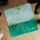 To the Shore by Melissa Averinos. Shown as a detailed flat fine art print, highlighting archival giclee quality. Available as an archival giclee rolled canvas, fine art paper, or poster print. SKU 27609a.