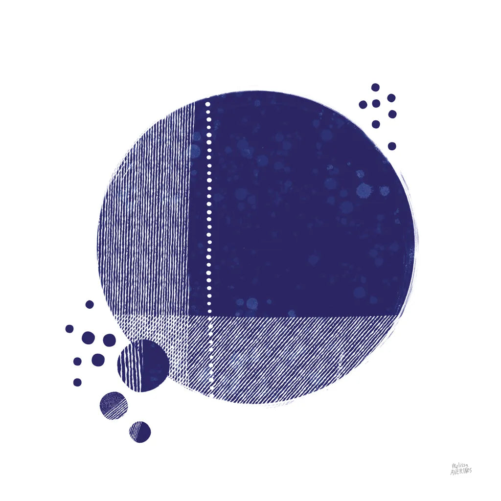 Tribeca I Indigo by Melissa Averinos. SKU 80571a. Archival Giclee Fine art print for wall decor.