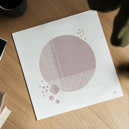 Tribeca I Mauve by Melissa Averinos. Shown as a detailed flat fine art print, highlighting archival giclee quality. Available as an archival giclee rolled canvas, fine art paper, or poster print. SKU 82361a.