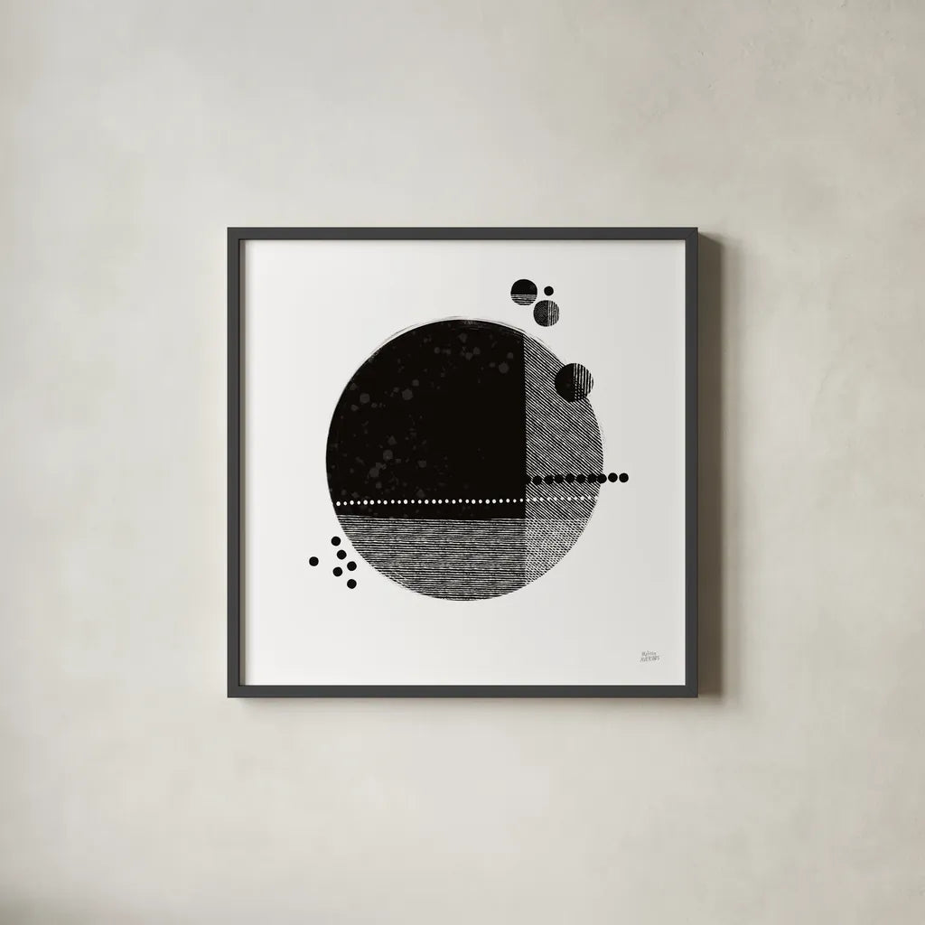 Tribeca II by Melissa Averinos. Shown in a sleek black glass frame for a contemporary gallery look. Available as an archival giclee rolled canvas, fine art paper, or poster print. SKU 64356a.