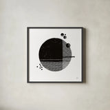Tribeca II by Melissa Averinos. Shown in a sleek black glass frame for a contemporary gallery look. Available as an archival giclee rolled canvas, fine art paper, or poster print. SKU 64356a.