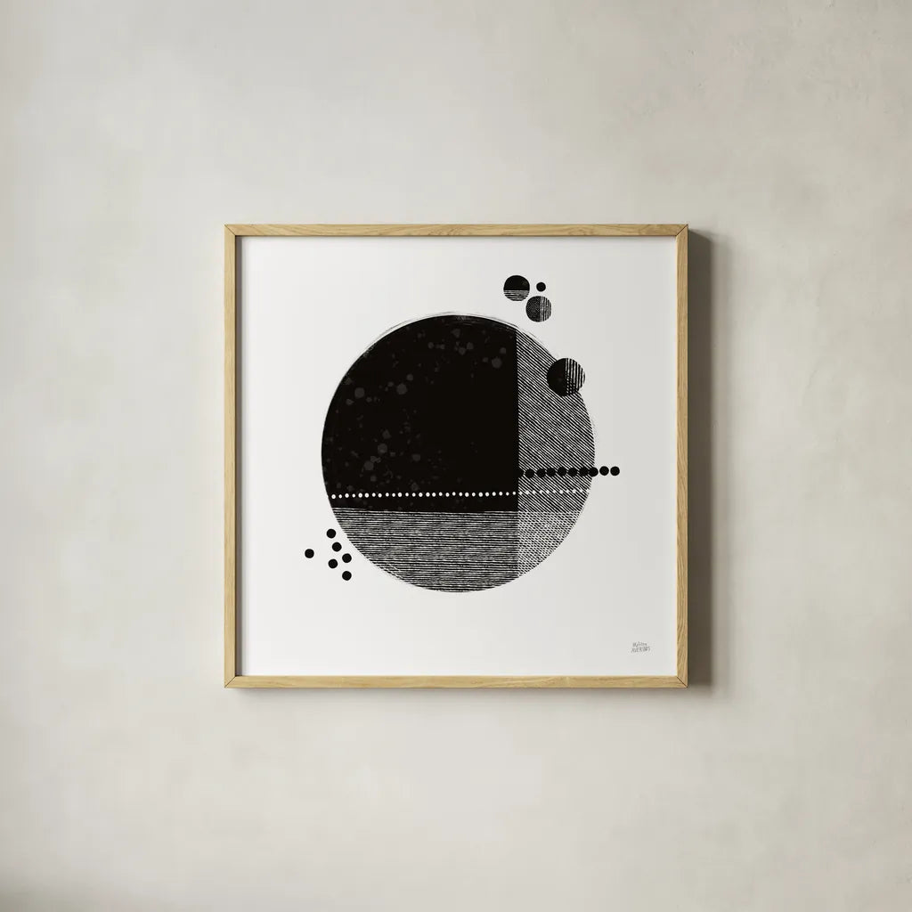 Tribeca II by Melissa Averinos. Shown in a natural wood glass frame for a timeless modern aesthetic. Available as an archival giclee rolled canvas, fine art paper, or poster print. SKU 64356a.