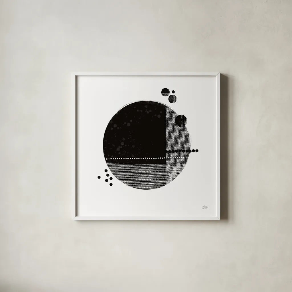 Tribeca II by Melissa Averinos. Shown in a crisp white glass frame for a clean and minimalist style. Available as an archival giclee rolled canvas, fine art paper, or poster print. SKU 64356a.