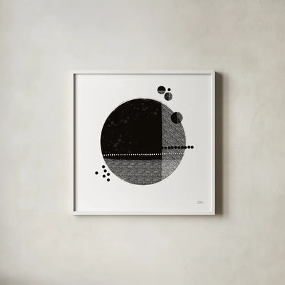 Tribeca II by Melissa Averinos. Shown in a crisp white glass frame for a clean and minimalist style. Available as an archival giclee rolled canvas, fine art paper, or poster print. SKU 64356a.