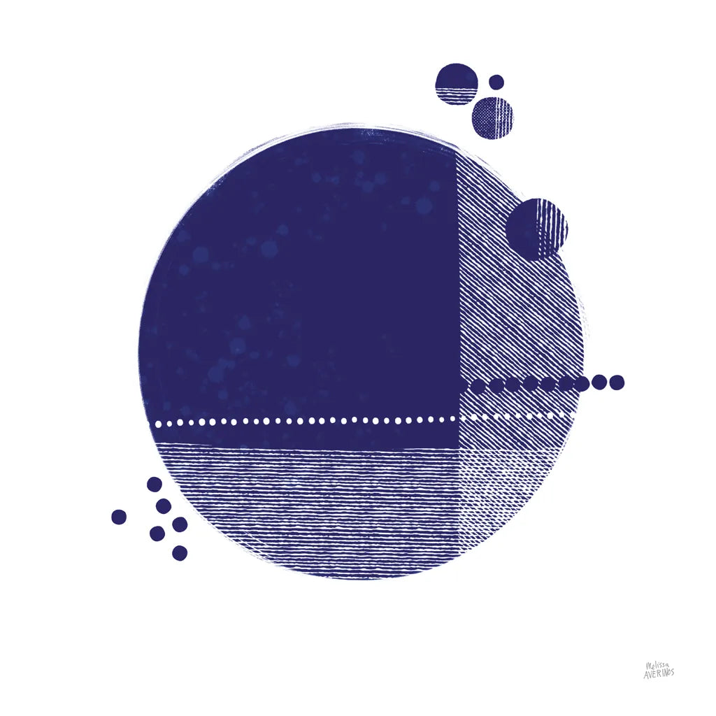 Tribeca II Indigo by Melissa Averinos. SKU 80572a. Archival Giclee Fine art print for wall decor.