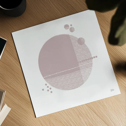 Tribeca II Mauve by Melissa Averinos. Shown as a detailed flat fine art print, highlighting archival giclee quality. Available as an archival giclee rolled canvas, fine art paper, or poster print. SKU 82362a.