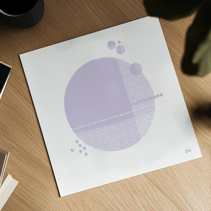 Tribeca II Purple by Melissa Averinos. Shown as a detailed flat fine art print, highlighting archival giclee quality. Available as an archival giclee rolled canvas, fine art paper, or poster print. SKU 80574a.