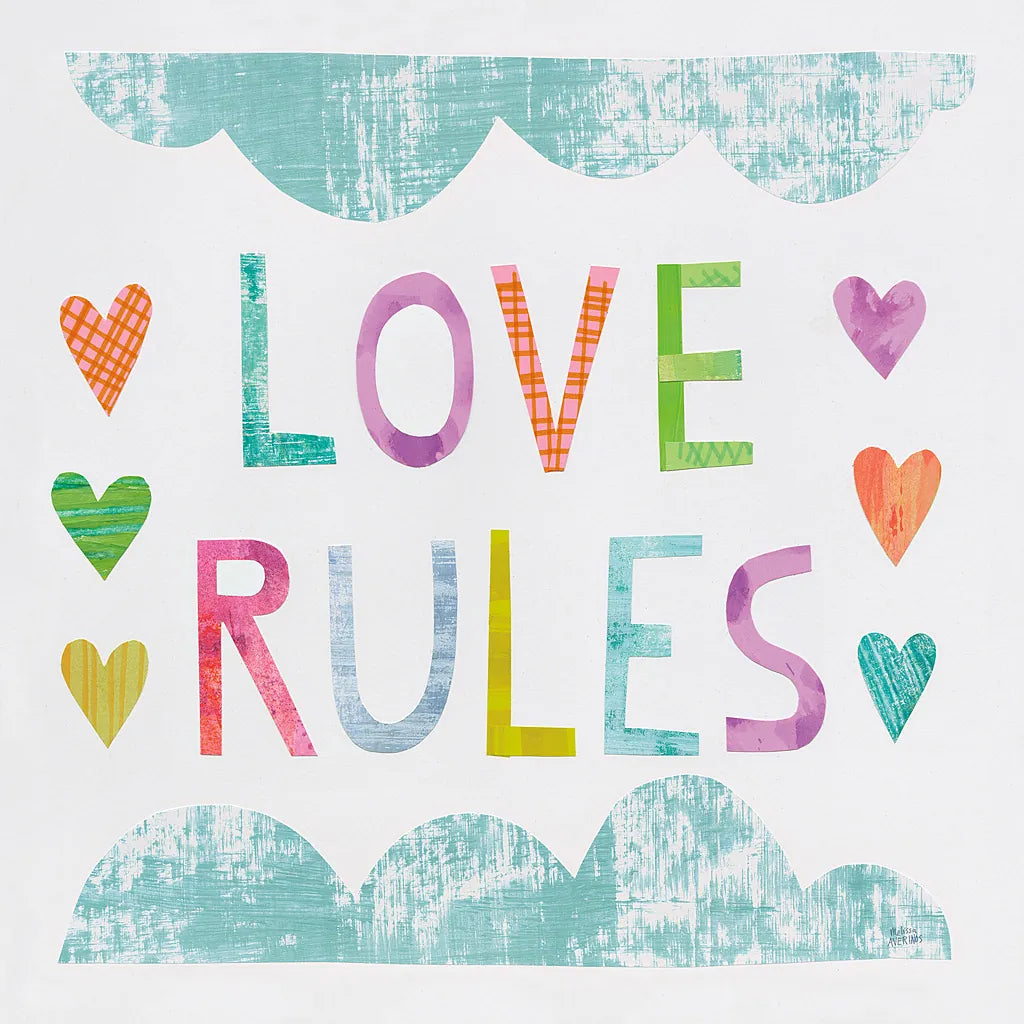 Unicorn Magic III Sq Blue by Melissa Averinos. SKU 33144a. Archival Giclee Fine art print for wall decor.