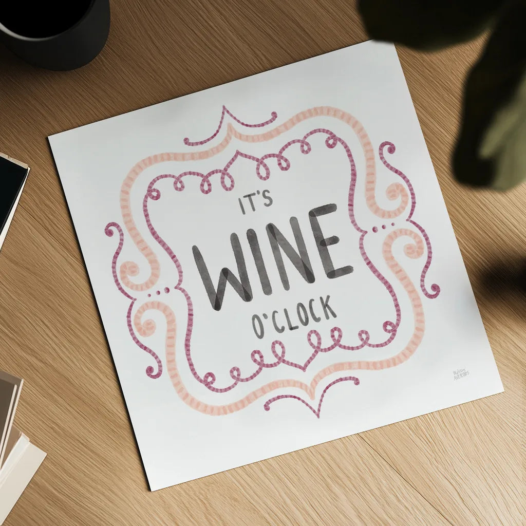 Wine Thoughts II by Melissa Averinos. Shown as a detailed flat fine art print, highlighting archival giclee quality. Available as an archival giclee rolled canvas, fine art paper, or poster print. SKU 59972a.