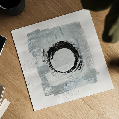 Zen Circle I by Melissa Averinos. Shown as a detailed flat fine art print, highlighting archival giclee quality. Available as an archival giclee rolled canvas, fine art paper, or poster print. SKU 29104a.