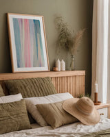 Acapulco I by Mercedes Lopez Charro. shown as a paper print in a natural frame. Available as a archival giclee rolled canvas, fine art paper, or poster print. SKU 101407h.