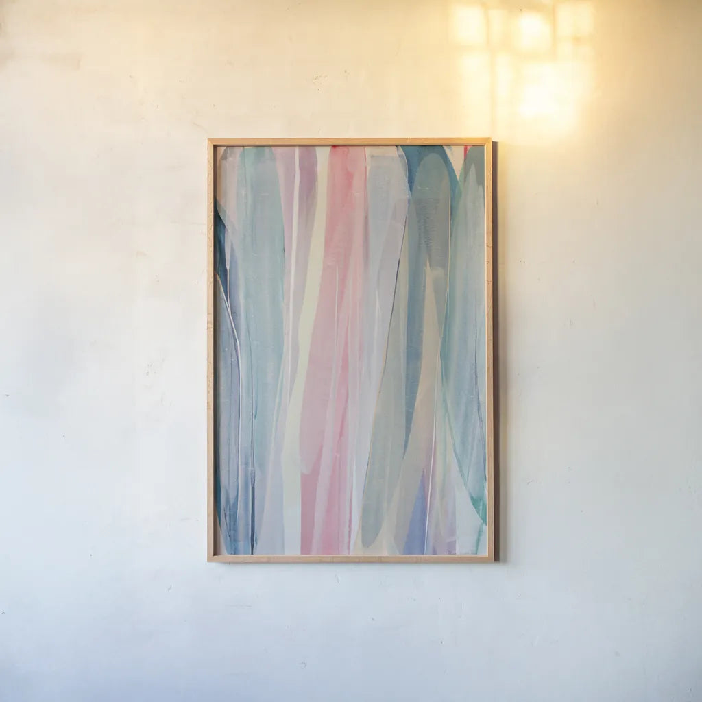 Acapulco I by Mercedes Lopez Charro. shown as a paper print in a natural frame. Available as a archival giclee rolled canvas, fine art paper, or poster print. SKU 101407h.