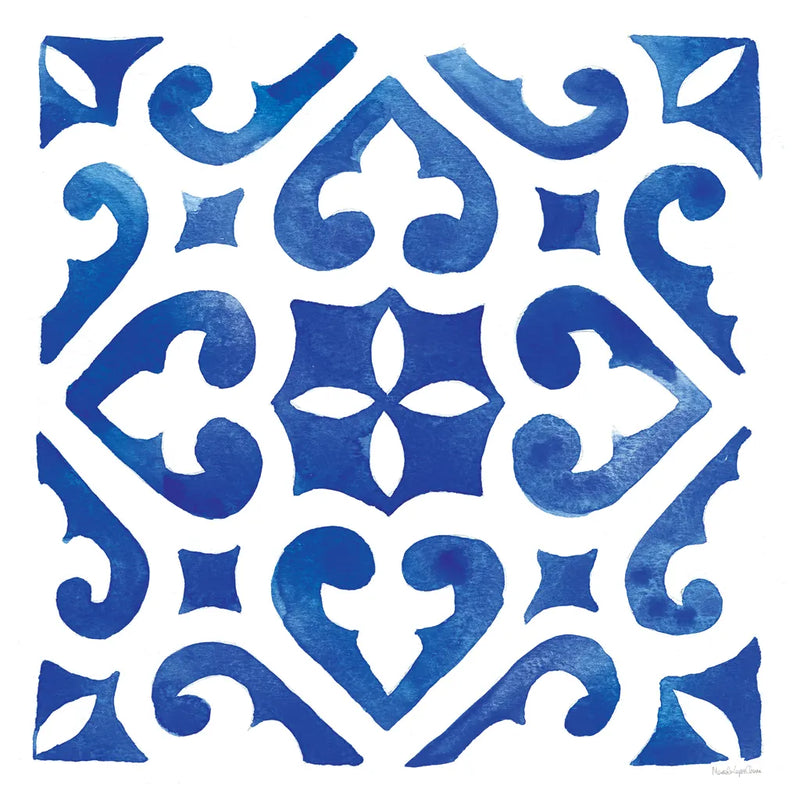 Andalusian Tile I by Mercedes Lopez Charro. SKU 68805a. Archival Giclee Fine art print for wall decor.